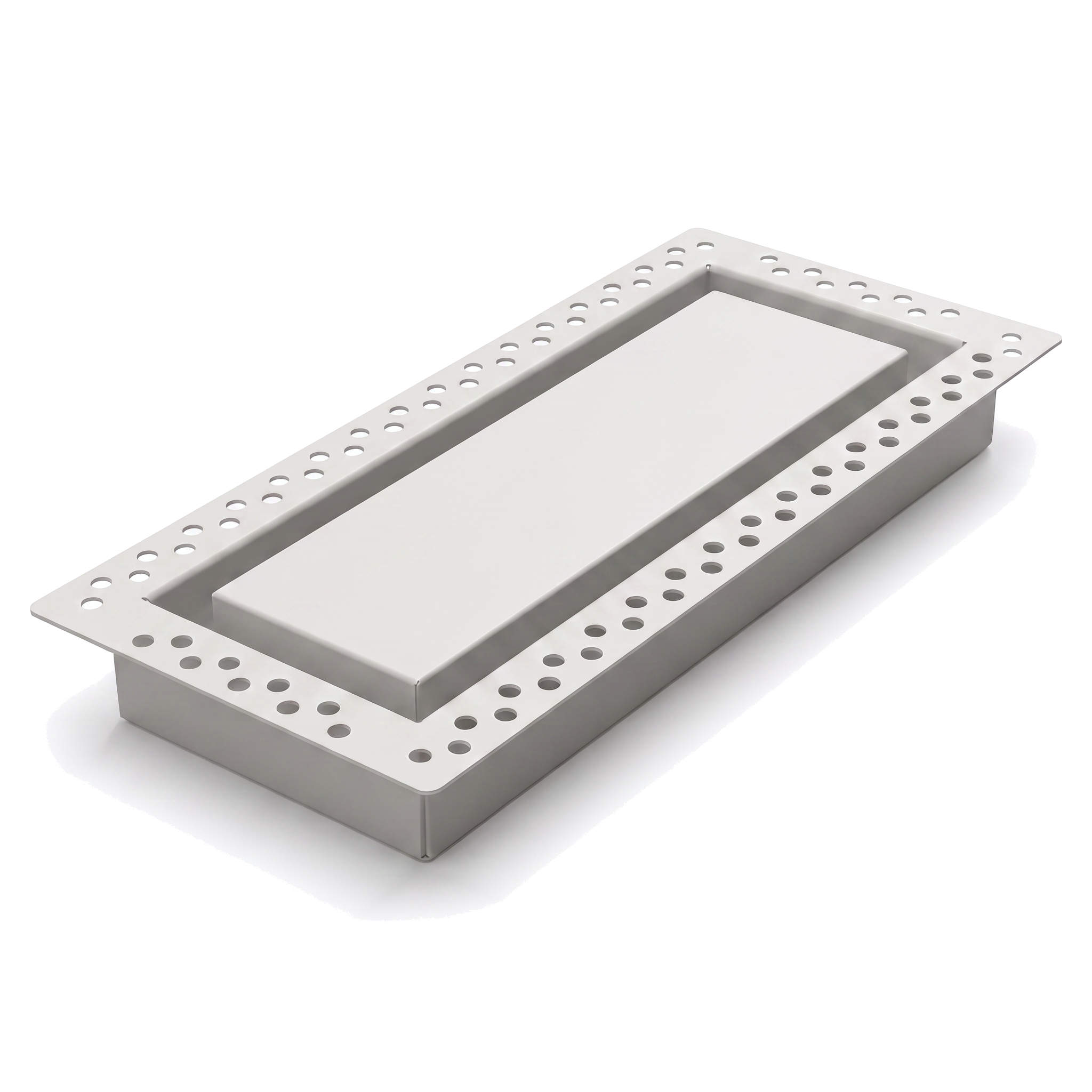 Khan Supply CO flush metal wall vent installed in a modern wall
