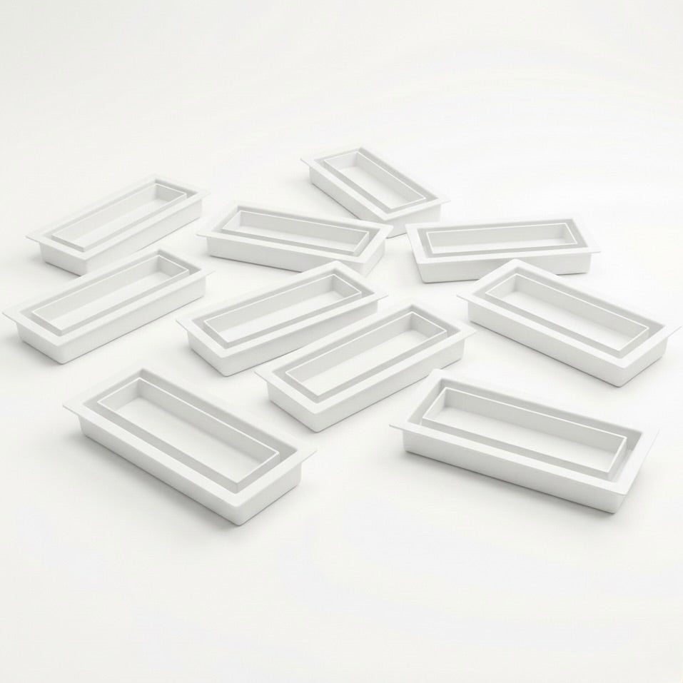 10 pack of White Khan Supply CO drop in floor vents