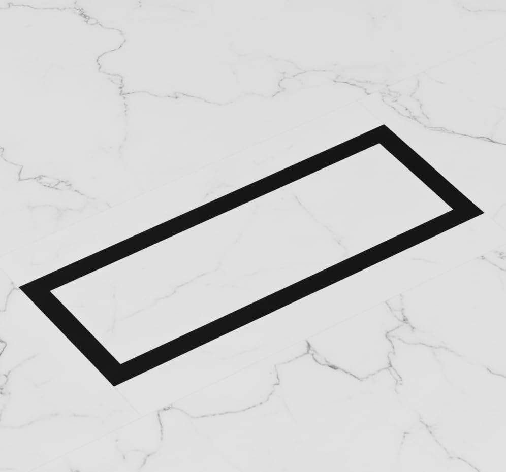All-metal undermount flush floor vent shown at an angle — Khan Supply CO