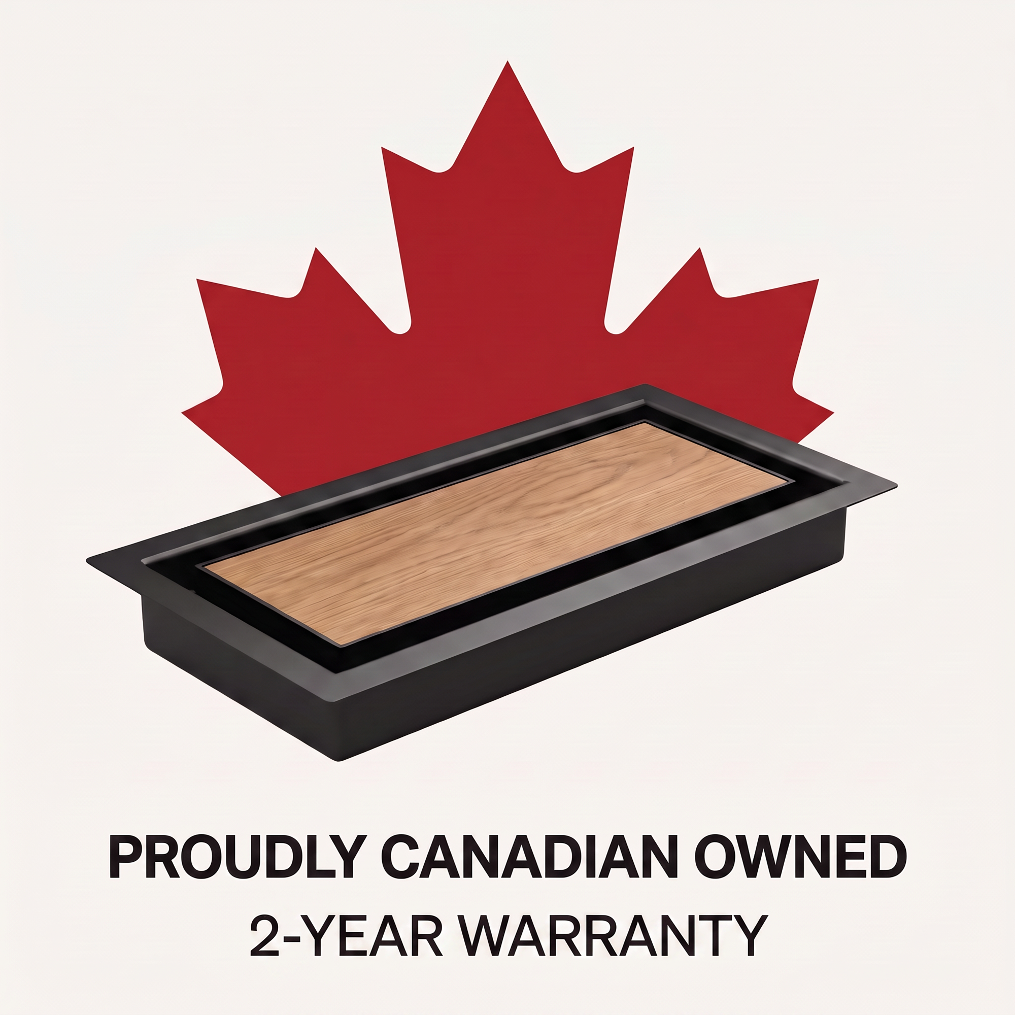 Canadian owned, 2-year warranty — black drop-in metal floor vent by Khan Supply CO