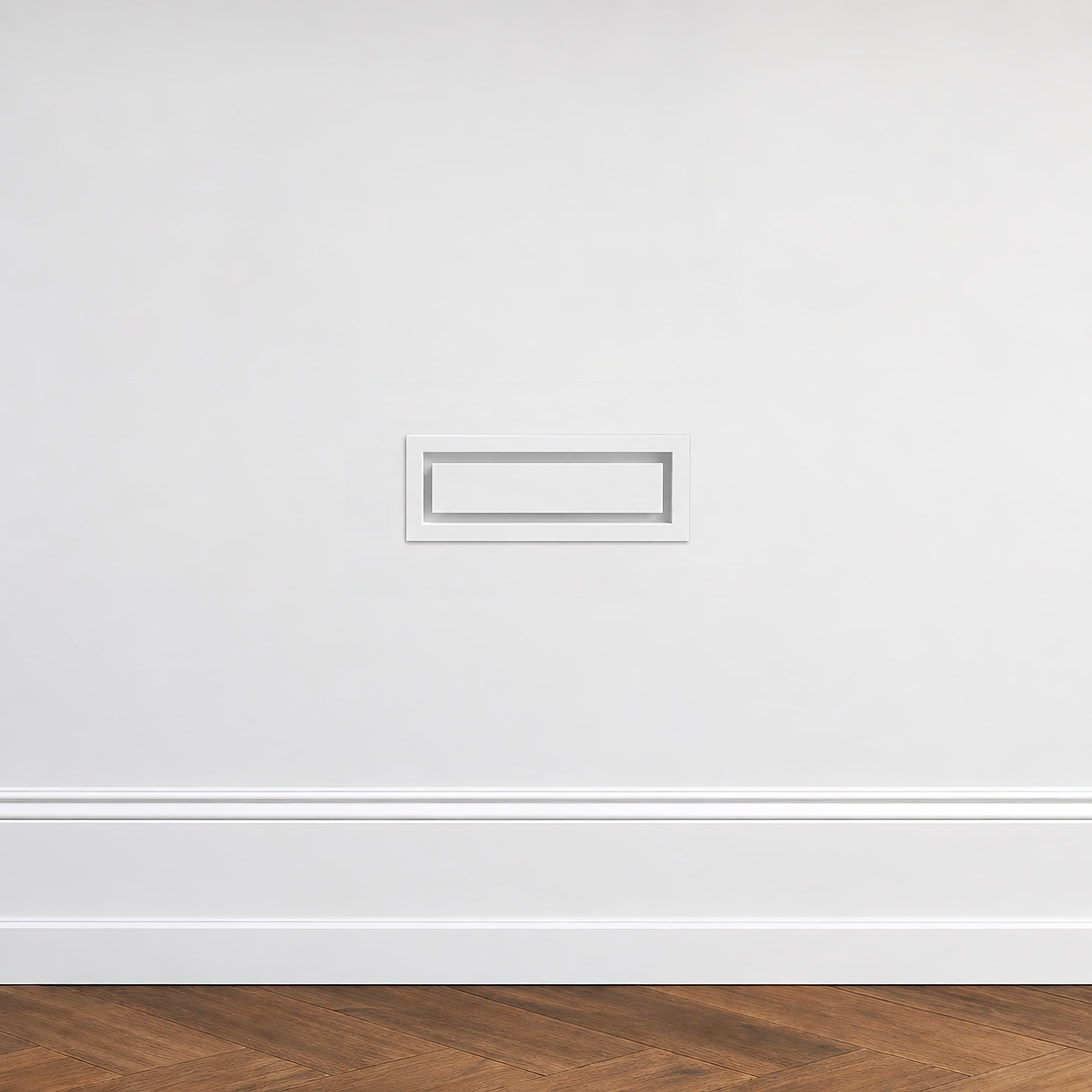 3x10 framed metal wall vent installed on a wall — Khan Supply CO