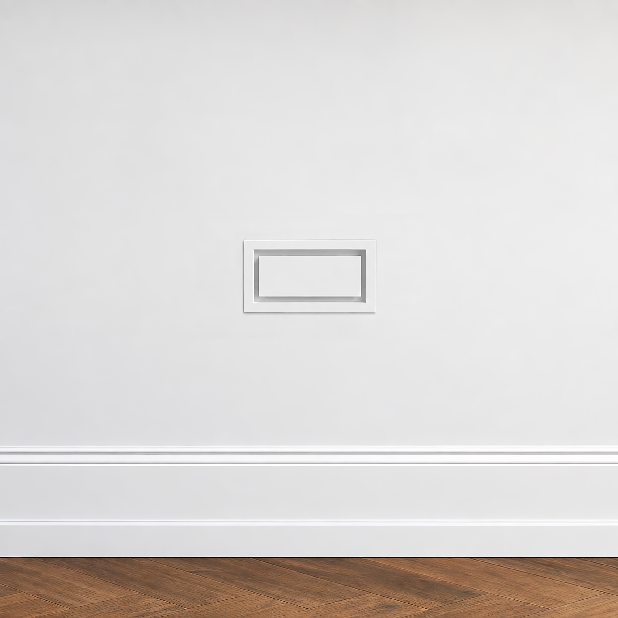4x8 framed metal wall vent installed on a wall — Khan Supply CO