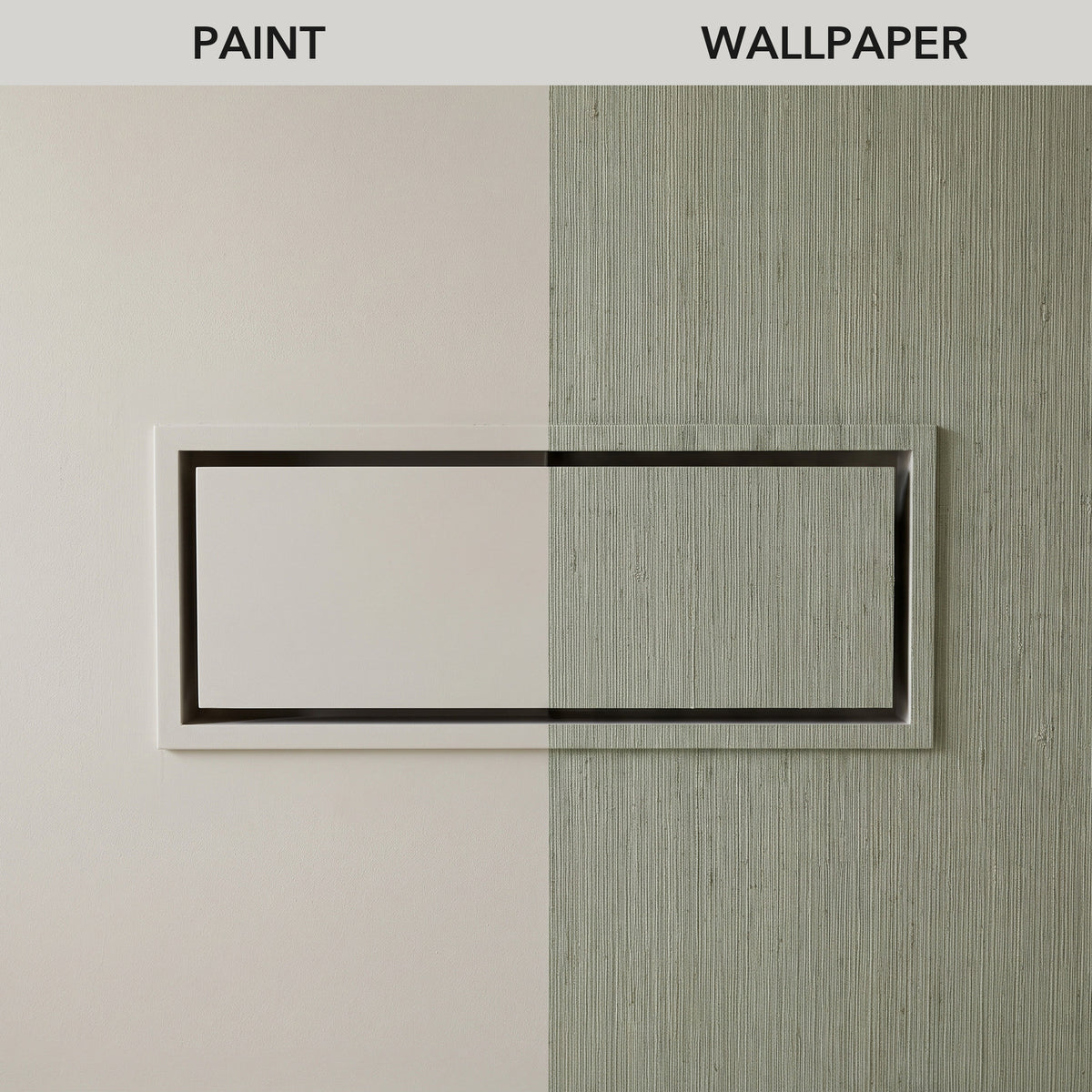 Framed wall vent finished to match paint or wallpaper — Khan Supply CO