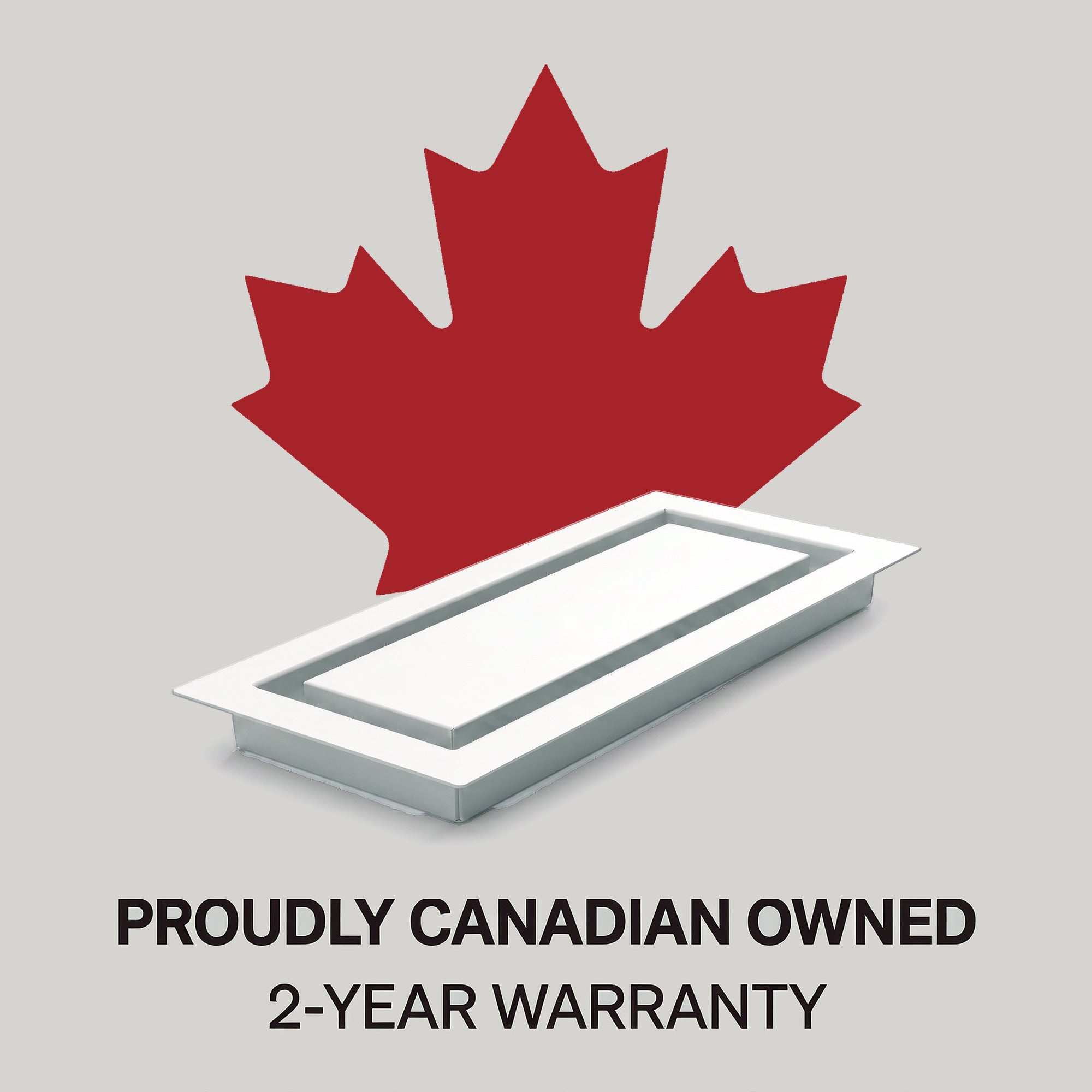 Canadian owned, 2-year warranty — framed metal wall vent by Khan Supply CO