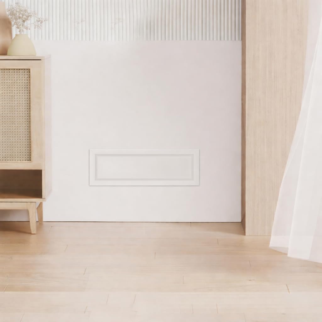 Framed metal wall vent installed on a wall — Khan Supply CO