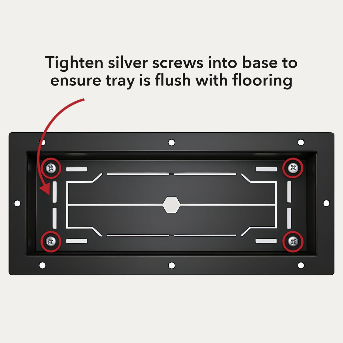 Undermount floor vent levelling screws and hardware — Khan Supply CO