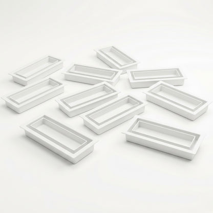 10 pack of White Khan Supply CO drop in floor vents