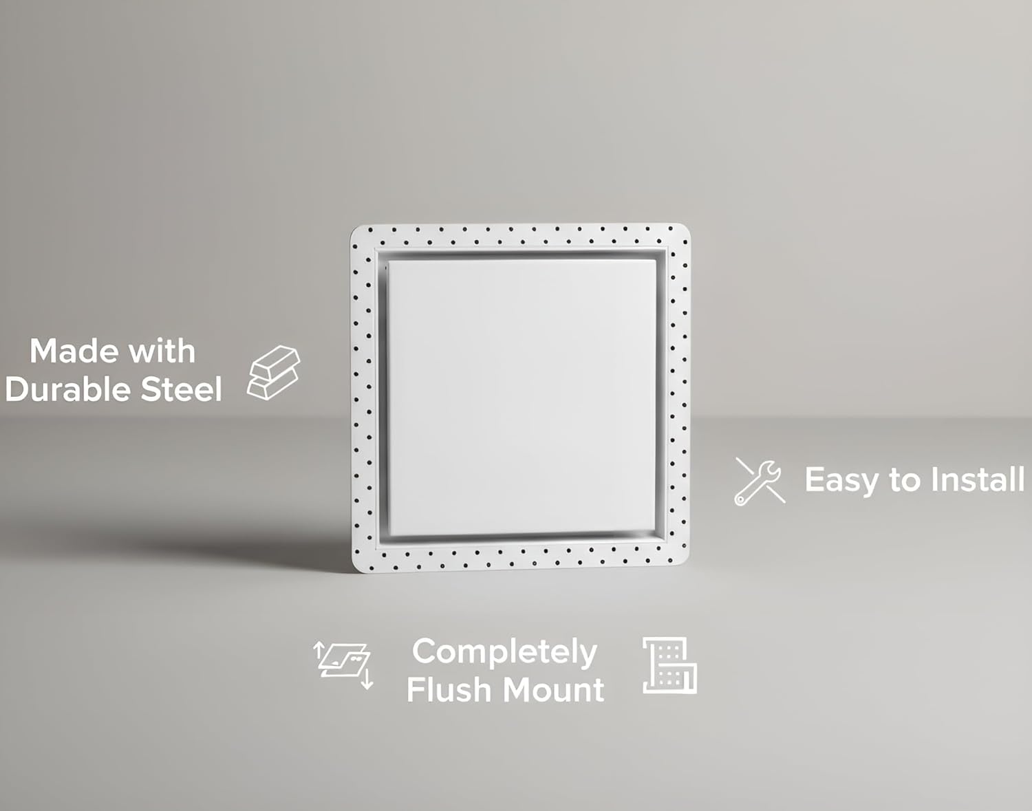 14x14 Metal Flush Exhaust Fan Cover Mount