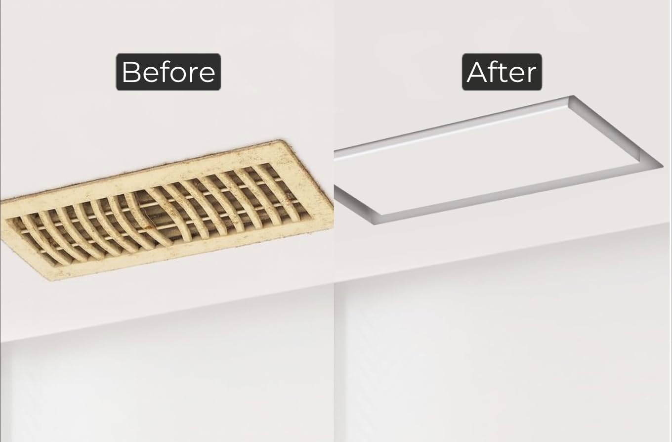 Metal Flush Wall Register - 4x10