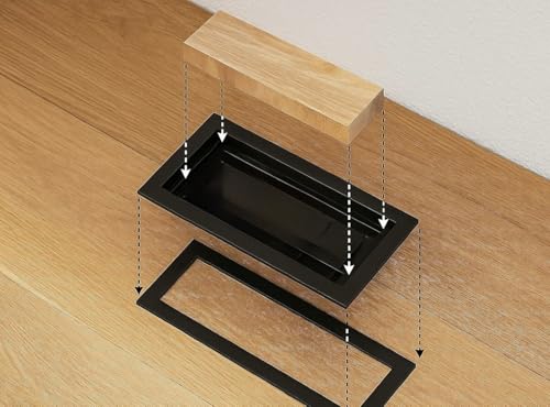 Classic Custom Flush Metal Floor Register – 4x10