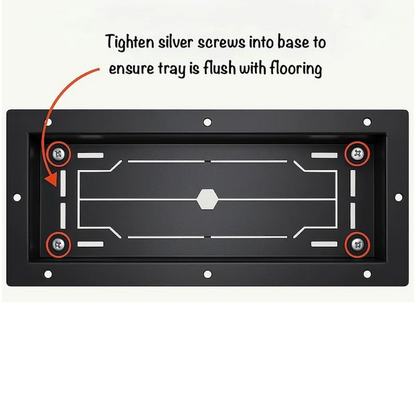Flush Metal Floor Register With Damper