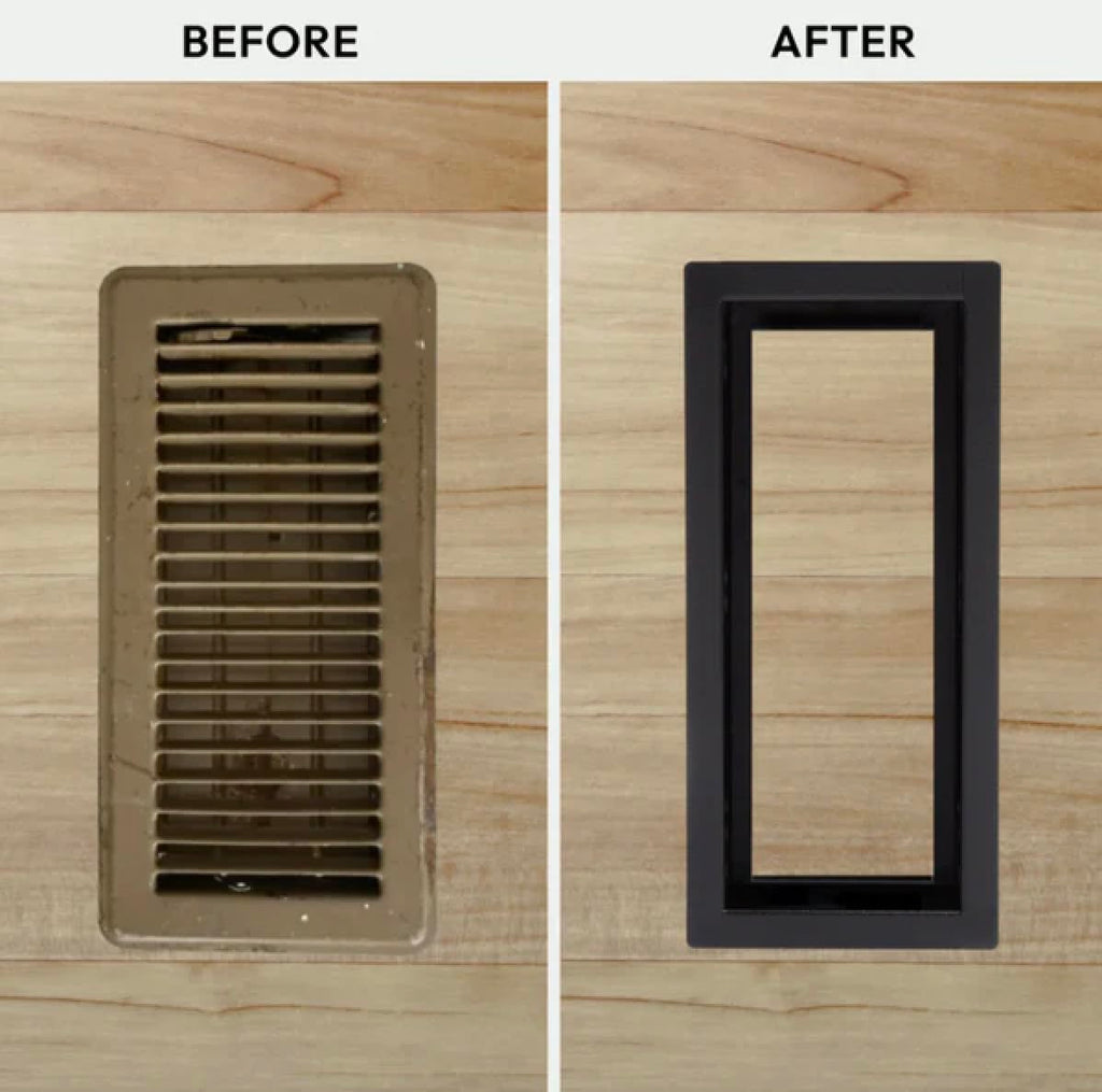 Classic Custom Flush Metal Floor Register – 4x10