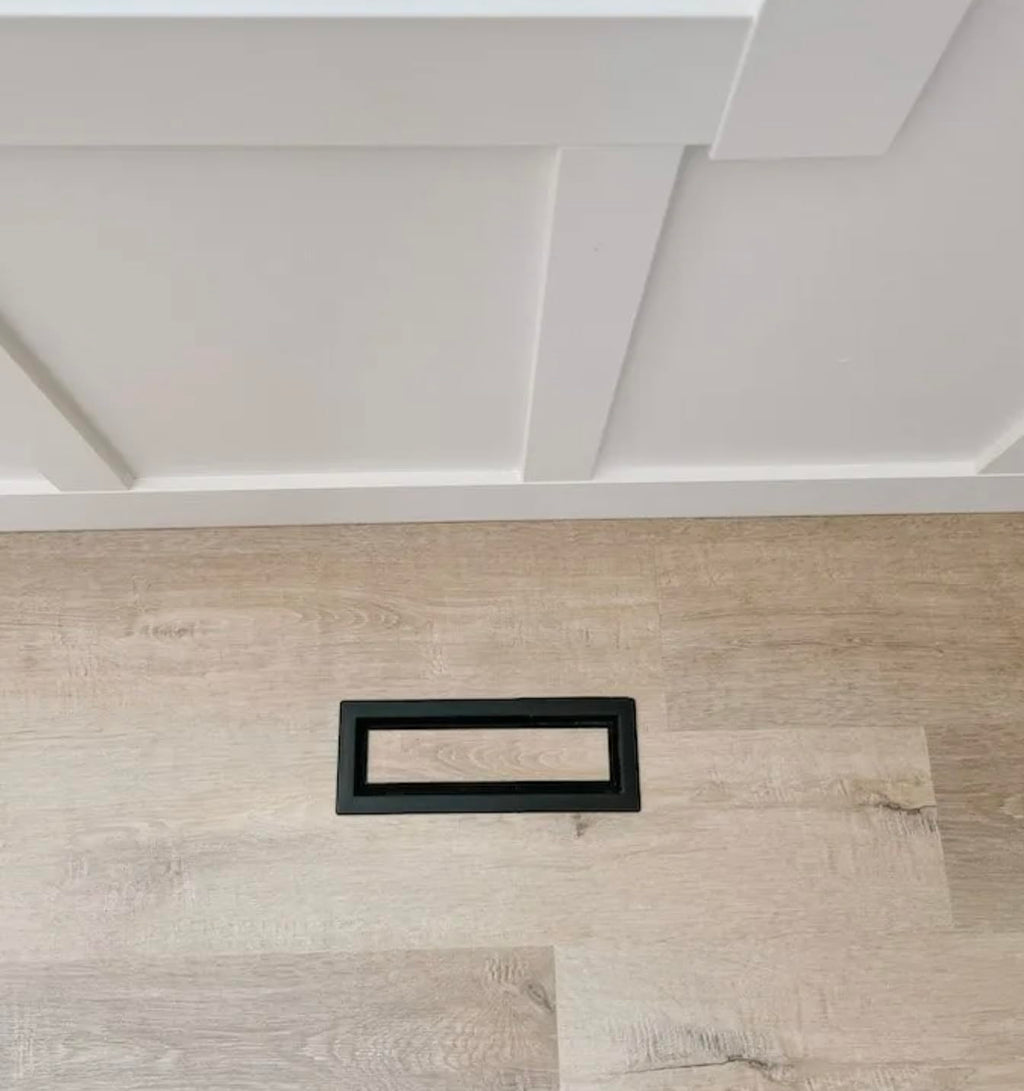 Classic Custom Flush Metal Floor Register – 4x10