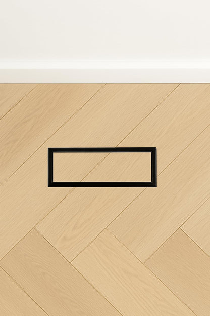 Flush Metal Floor Register With Damper