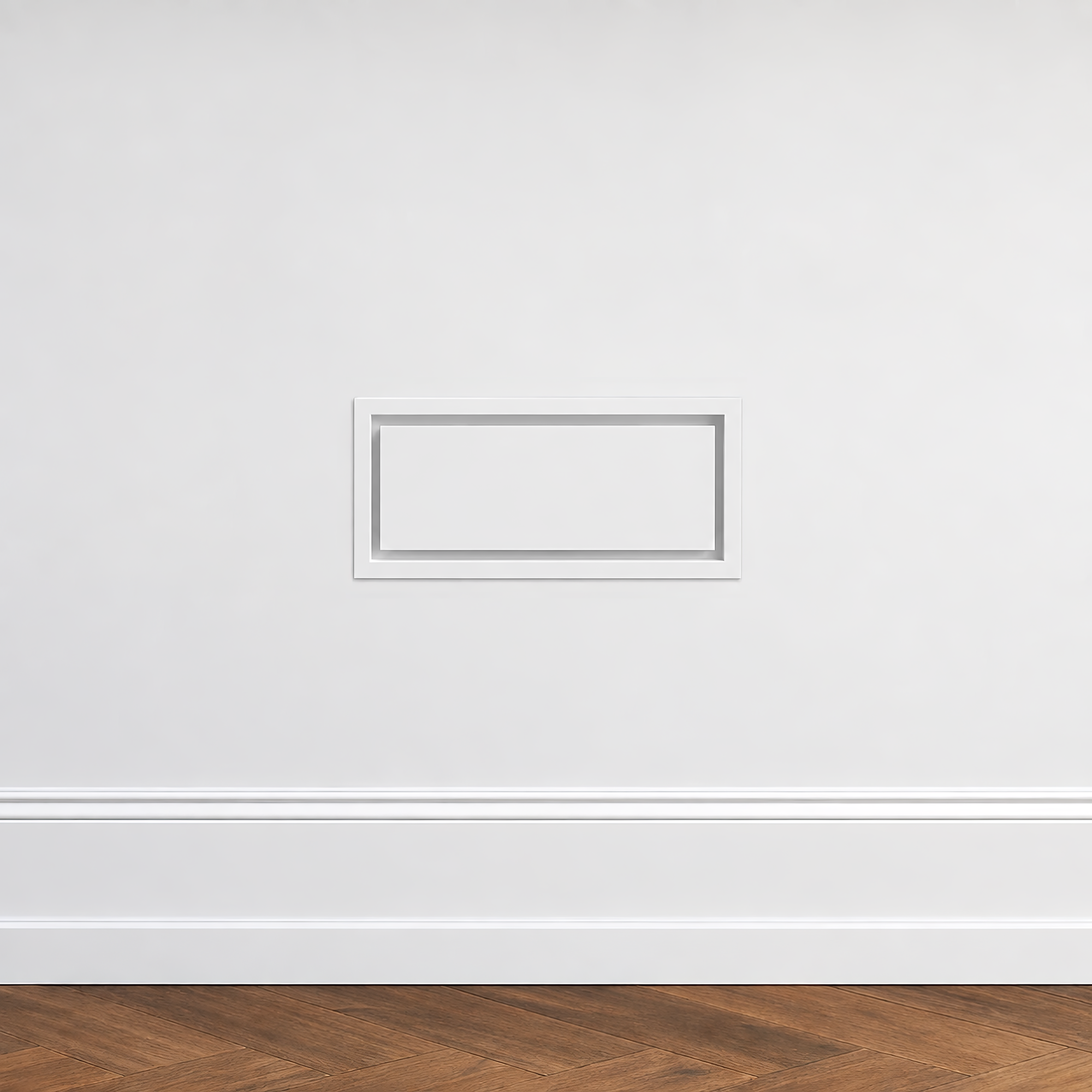 6x14 framed metal wall vent installed on a wall — Khan Supply CO