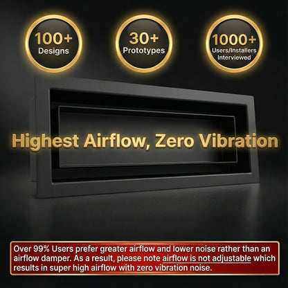 Drop-In Metal Floor Register