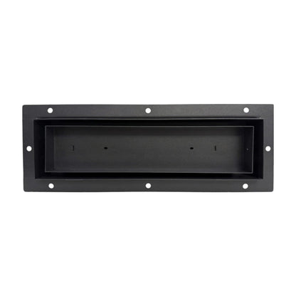 Black 3x10 undermount flush metal floor vent that sits level with the floor — Khan Supply CO