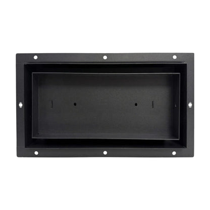 Black 6x10 undermount flush metal floor vent that sits level with the floor — Khan Supply CO