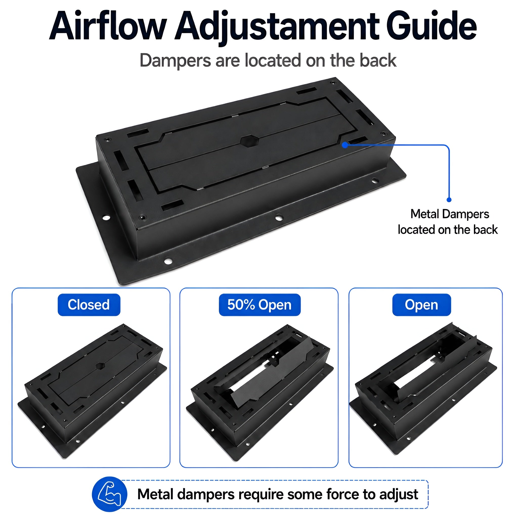 Undermount Flush Floor Vent [Metal]