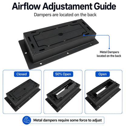 Undermount Flush Floor Vent [Metal]