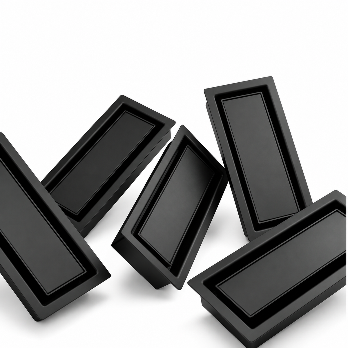 Five-pack of upgraded 2-in-1 drop-in metal floor vents with inserts — Khan Supply CO
