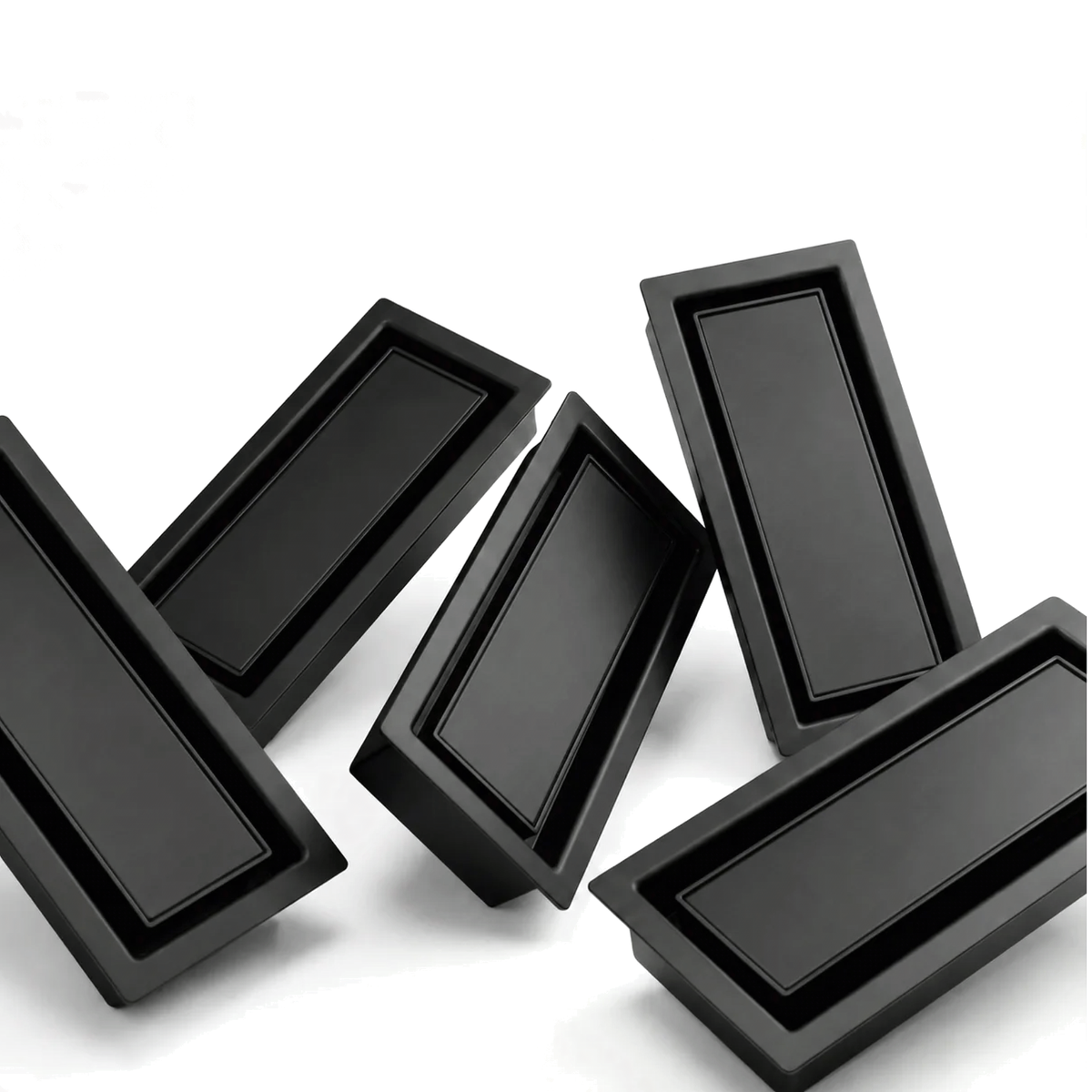 Five-pack of upgraded 2-in-1 drop-in metal floor vents with inserts — Khan Supply CO